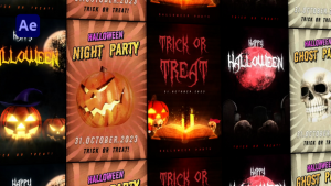 Videohive Halloween Spooky Stories Pack Titles template preview