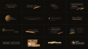 Videohive Creative Brush Lower Thirds Elements template preview