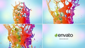 Videohive Paints Splash Logo Logo Stings template preview