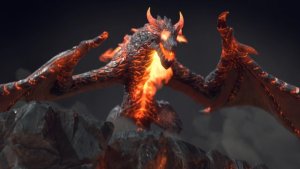 Videohive Fire Dragon Intro Logo Stings template preview