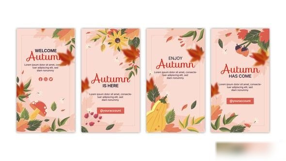 Videohive Hello Autumn Instagram Stories Product Promo template preview