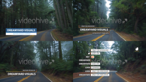 Clean Lower Thirds and Titles Video Displays template preview