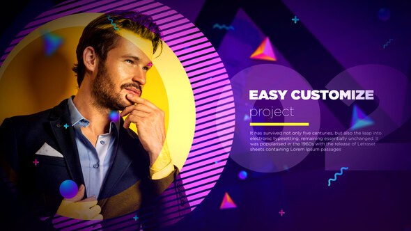 Videohive Geometric Slideshow Video Displays template preview