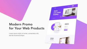 Modern Website Promo Video Displays template preview