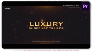 Luxury Suspense Thriller Trailer Premiere Pro template preview