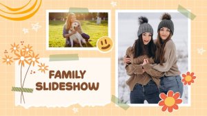 Family Slideshow MOGRT Premiere Pro template preview