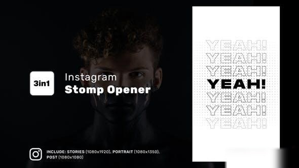 Videohive Instagram Stomp Opener Openers template preview