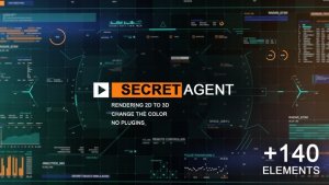 Videohive Secret agent Infographics template preview