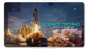 Videohive Science Techno Parallax Slideshow Openers template preview