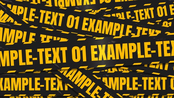 Videohive Police Cordon Transitions Elements template preview