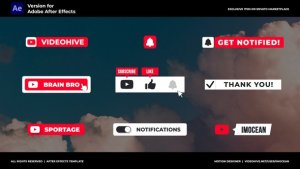 Videohive Subscribe Buttons 44188960 Elements template preview