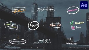 Videohive Scribble Hand Drawn Titles for After Effects Titles template preview
