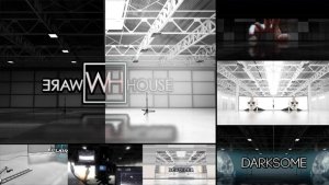 Warehouse Template Video Displays template preview