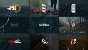 Videohive Bold Text Titles 52854024 Titles template preview