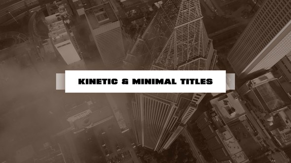 Videohive Kinetic and Minimal Titles Titles template preview