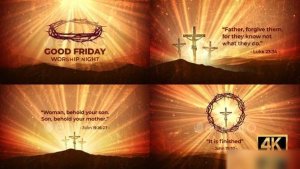 Videohive Good Friday Easter Worship Opener Easter template preview