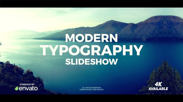 Videohive Modern Typography Slideshow Openers template preview