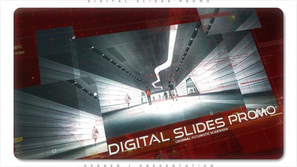 Videohive Digital Slides Promo Video Displays template preview