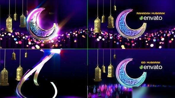Videohive Colorful Ramadan & Eid Opener Ramadan template preview