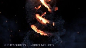Videohive Fire Trails Logo Intro Openers template preview
