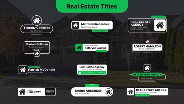Videohive Real Estate Titles 59139956 Titles template preview