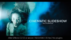 Cinematic Slideshow Video Displays template preview