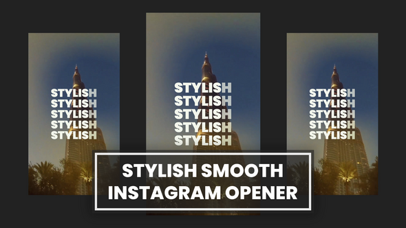 Videohive Stylish Smooth Instagram Opener Openers template preview