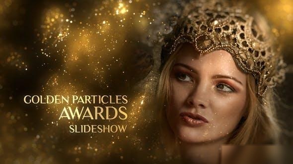 Videohive Golden Particles Awards Slideshow Openers template preview