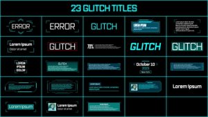 Videohive Glitch Titles 55877545 Titles template preview