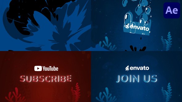 Videohive Liquid Sea Logo for After Effects Logo Stings template preview