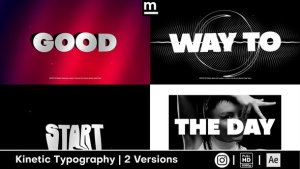 Videohive Bright Typography Titles template preview