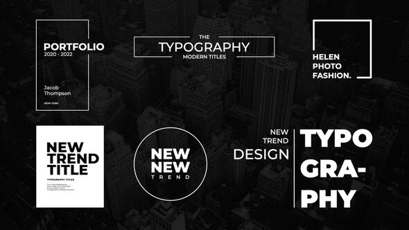 Videohive Modern Titles | After Effects 38493152 Titles template preview