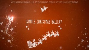 Simple Christmas Gallery Video Displays template preview
