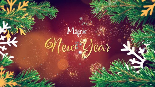 Videohive Magic New Year Titles template preview