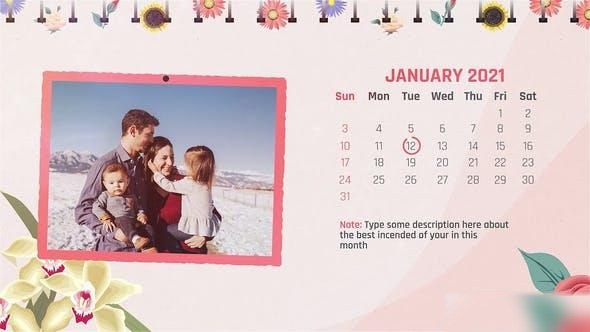 Videohive Calendar Slideshow 28741767 Openers template preview