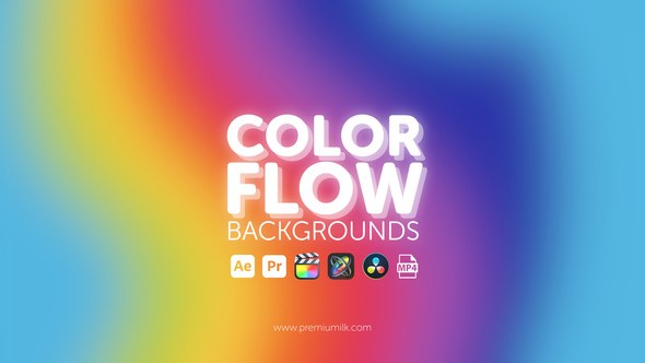 Videohive Color Flow Backgrounds Elements template preview