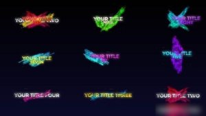 Videohive Cyber Titles Titles template preview