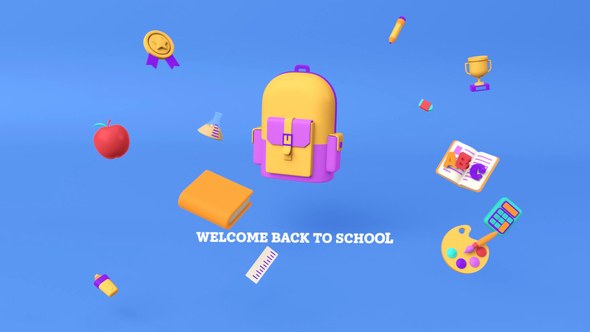 Videohive Back To School Logo Logo Stings template preview