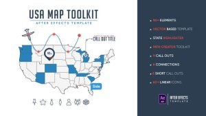 Usa Map Toolkit Video Displays template preview