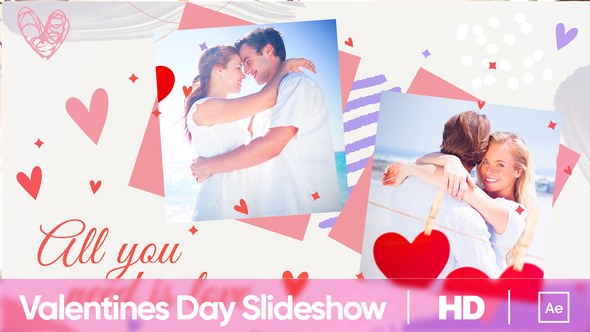 Videohive Valentines Day Slideshow 35684455 Video Displays template preview
