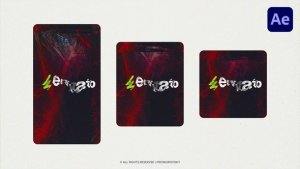 Videohive Vertical Glitch Noise Logo Logo Stings template preview