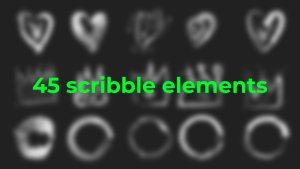 Videohive Scribble Elements 52028045 Elements template preview