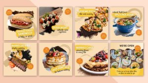 Videohive Food Social Post V14 Product Promo template preview