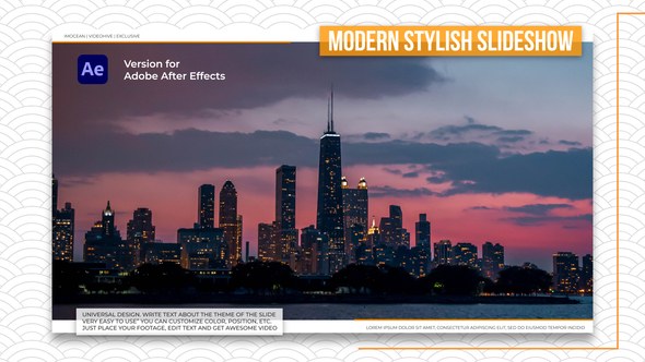 Videohive Stylish Slideshow 15074674 Video Displays template preview