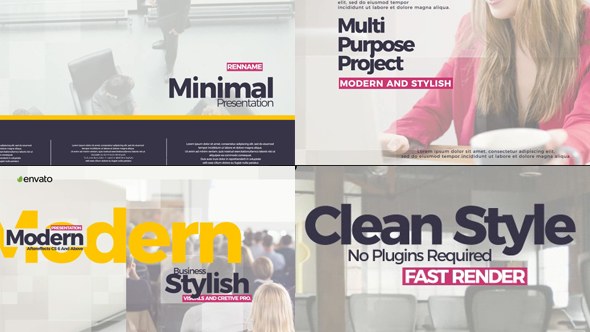 Videohive Minimal Presentation 21569816 Openers template preview