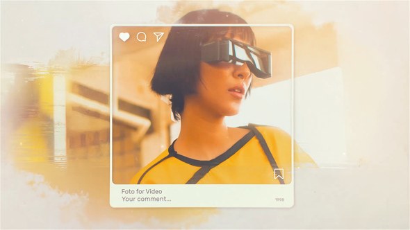 Videohive Instagram Memories Watercolor Slideshow 25111651 Video Displays template preview
