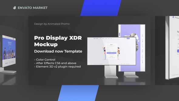 Videohive Pro Display Dark Product Promo template preview
