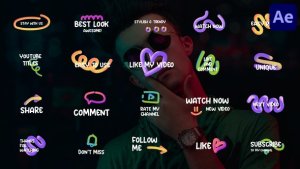 Videohive Youtube Titles | After Effects 43803820 Titles template preview