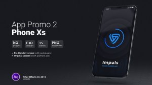 App Promo 2 // Phone Xs Video Displays template preview