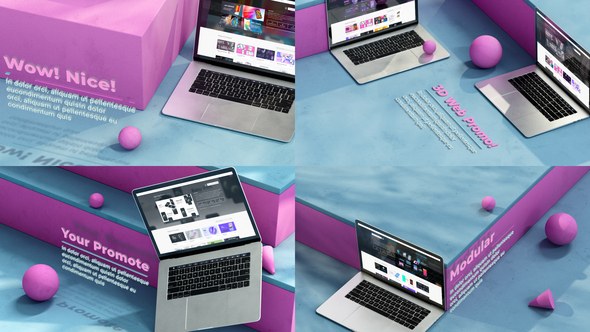 Videohive Dynamic Web Promo 3D Product Promo template preview